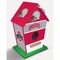 Ohio State Buckeyes Birdhouse Wood Waterproof With Tin Roof And Hanging Rope